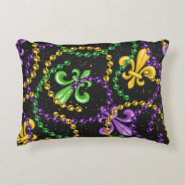 ALMOFADA DECORATIVA MIÇANGAS AMARELA VERDE PURA MARDI GRAS