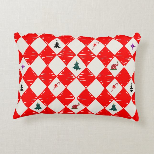 Almofada Decorativa Mikitiez christmascarol moody holiday candycane  (Verso)