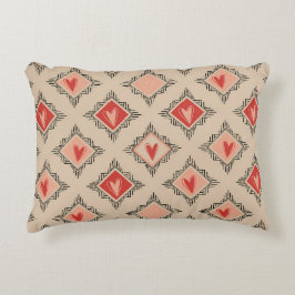 Almofada Decorativa Minimalist Tribal Heart Dusty Rose design 