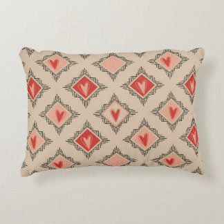 Almofada Decorativa Minimalist Tribal Heart Dusty Rose design 