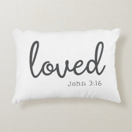 Almofada Decorativa Minimalista João 3:16 amor