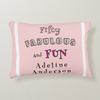 Almofada Decorativa Mínimo Moderno Cinquenta Fabuloso Divertido Rosa 5