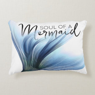 Almofada Decorativa Mint Mermaid Life Fantasy Sage Green Typografia