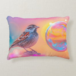 Almofada Decorativa Minúscula colorida e bolha arco-íris