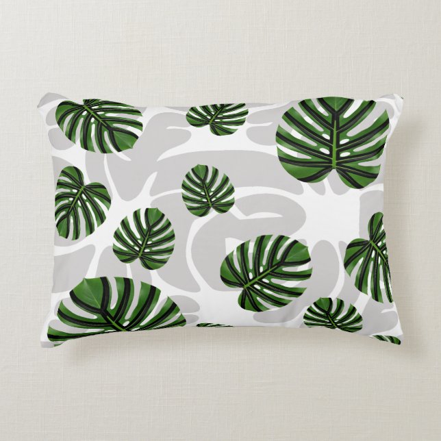 Almofada Decorativa Modern Boho Botanical Leaves Pattern (Frente)