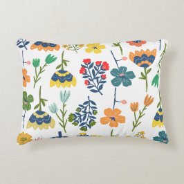 Almofada Decorativa Modern decorative floral pattern Watercolor Chic