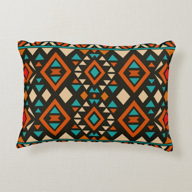 Almofada Decorativa Modern Geometric Southwest Style  (Verso)