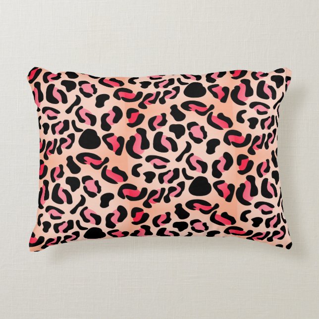 Almofada Decorativa Modern Leopard Pattern Animal Print (Frente)