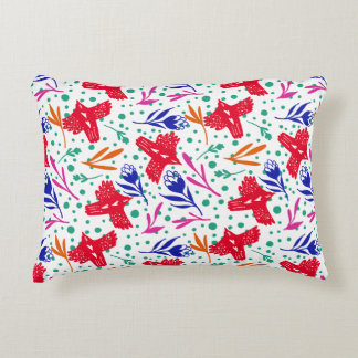 Almofada Decorativa Modern pattern of birds and flowers