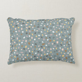 Almofada Decorativa Modern Terrazzo Padrão Suave Neutro