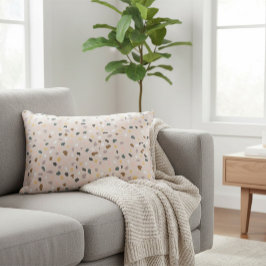 Almofada Decorativa Modern Terrazzo Padrão Suave Neutro