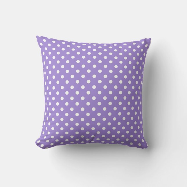 Almofada Decorativa Moderna Bolinha Roxa (Frente)