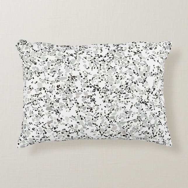 Almofada Decorativa Moderno White Terrazzo (Frente)