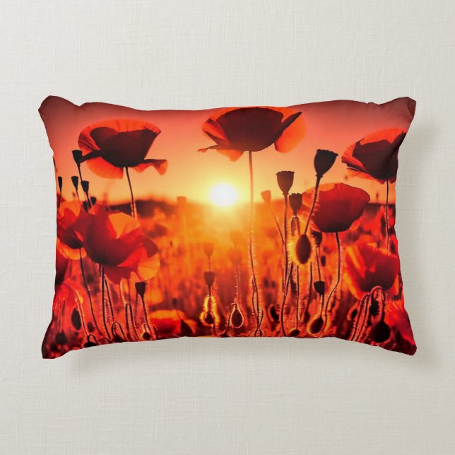 Almofada Decorativa Mohn im Gegenlicht (Frente)