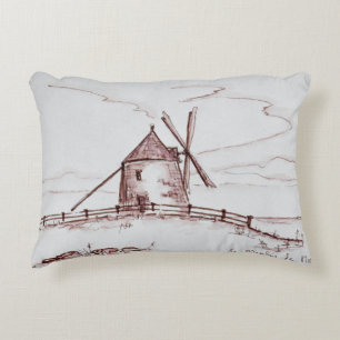 Almofada Decorativa Moinho de vento Le Moulin de Moidrey Pontorson