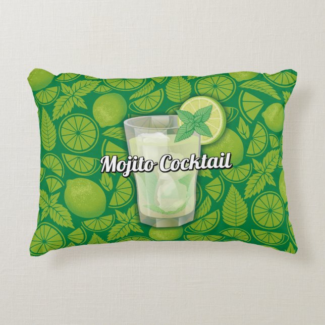 Almofada Decorativa Mojito Cocktail (Frente)
