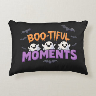 Almofada Decorativa Momentos Boo-Tiful Lindos Fantasmas e Morcegos de