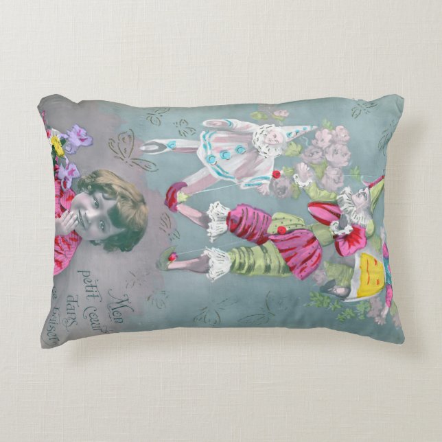 Almofada Decorativa Mon petite coeur dans ce baiser (Frente)