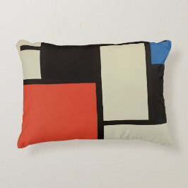 Almofada Decorativa Mondrian Composition Modern Abstrato Pintura