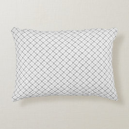 Almofada Decorativa Monochrome Geometric Texture|Seamless Diamond Look