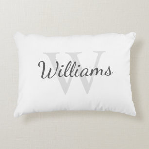 Almofada Decorativa Monograma e Nome Personalizados