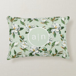 Almofada Decorativa Monograma Moderno Magnésia Branca