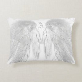 Almofada Decorativa Monograma Personalizado Branco do ANGEL WINGS