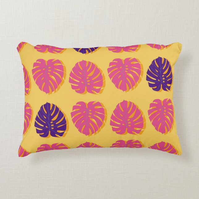 Almofada Decorativa Monstera havaiana design (Frente)