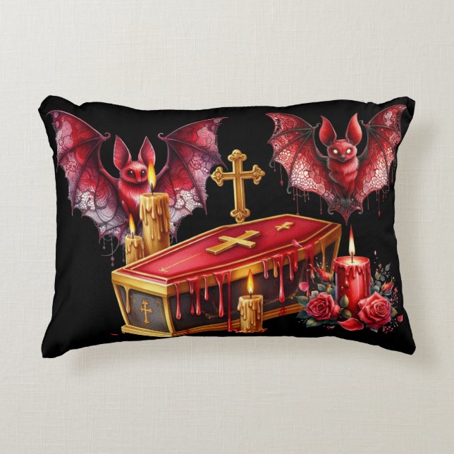Almofada Decorativa Morcegos Vampiros (Frente)