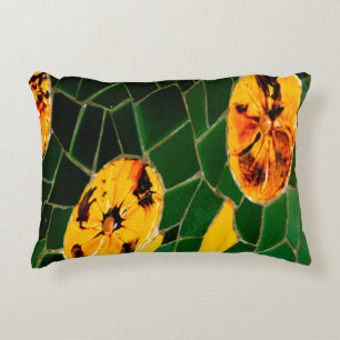 Almofada Decorativa Mosaico Espanhol Verde e Amarelo
