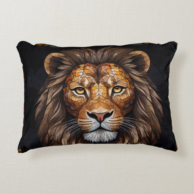 Almofada Decorativa Mosaico Zebra Vibrante (Frente)