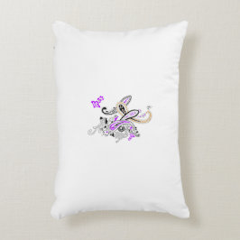 Almofada Decorativa Motivo Floral Paisley – Boho Branco Roxo Laranja