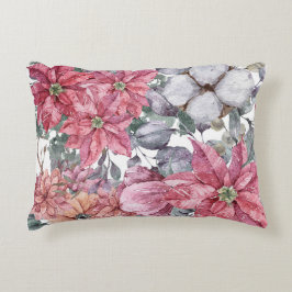 Almofada Decorativa Motivos florais para a época de Natal