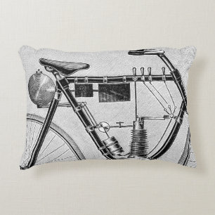 Almofada Decorativa Motocicleta de Petrolette Omega, 1895