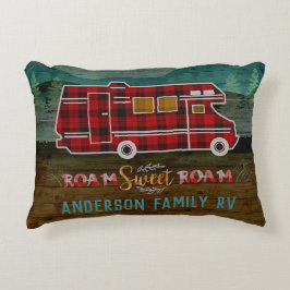 Almofada Decorativa Motorhome rv Campista Viagem Van Rústico