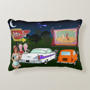 Almofada Decorativa Movimentação retro no travesseiro