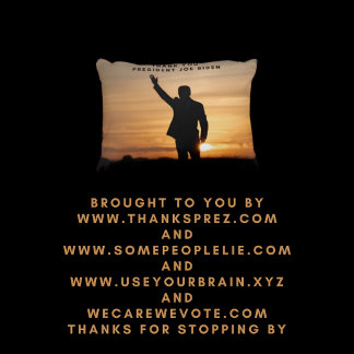 Almofada Decorativa Muito obrigado, Senhor Presidente Joe Biden