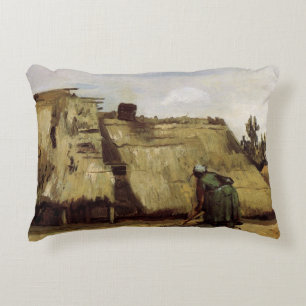 Almofada Decorativa Mulher Camponesa Cavando Cottage por Vincent van G