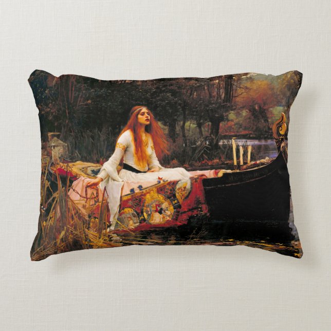 Almofada Decorativa Mulher-d'água de Shalott (Frente)