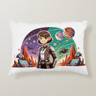 Almofada Decorativa Mulher de uniforme espacial
