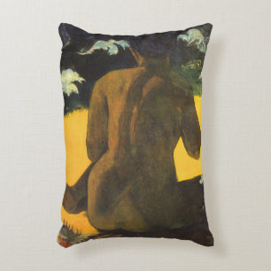 Almofada Decorativa Mulher junto ao Mar por Paul Gauguin, Arte Fino Vi