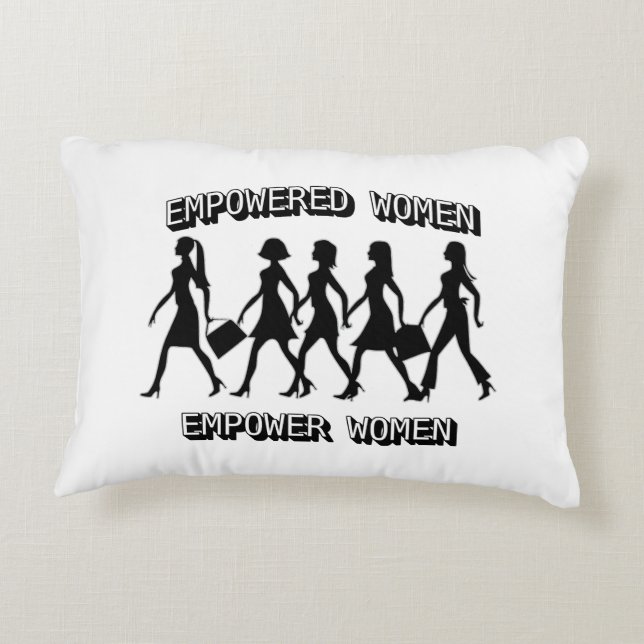 Almofada Decorativa Mulheres Empoderadas Empoderam Mulheres  (Verso)