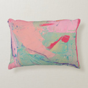 Almofada Decorativa Multicolored oil paint texture. Abstract art backg