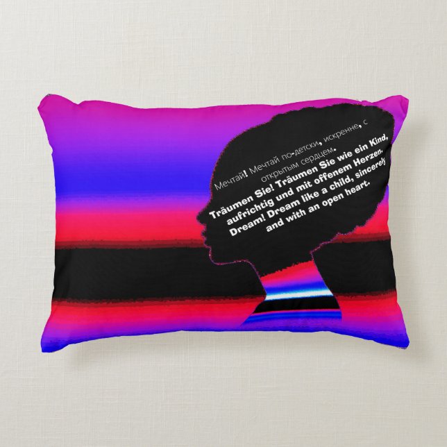 Almofada Decorativa Multilingual Dream (Frente)