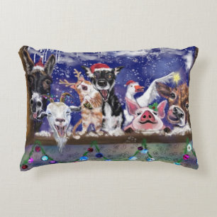 Almofada Decorativa Música de Natal - Festa Animal - Alegria