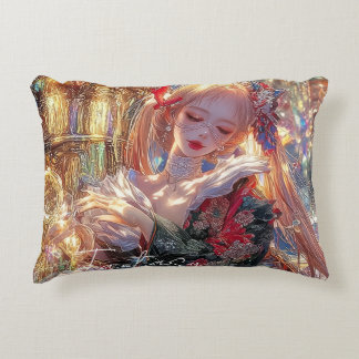 Almofada Decorativa Mysterious Fantasy Girl - Gothic Art Aesthetic