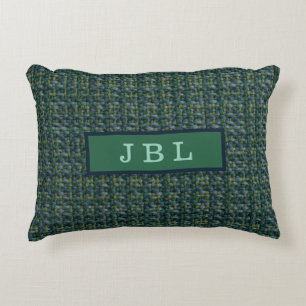 Almofada Decorativa Na moda Oxford Tweed Monograma