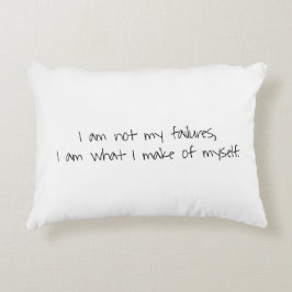 Almofada Decorativa Não Meu Travesseiro de Ênfase de Falhas