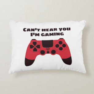 Almofada Decorativa Não posso ouvi-lo jogando jogos engraçados