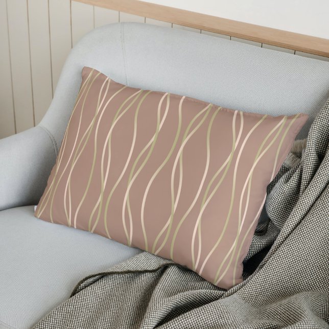 Almofada Decorativa Napolitano Macchiato Pistachio Ribbons. (Criador carregado)